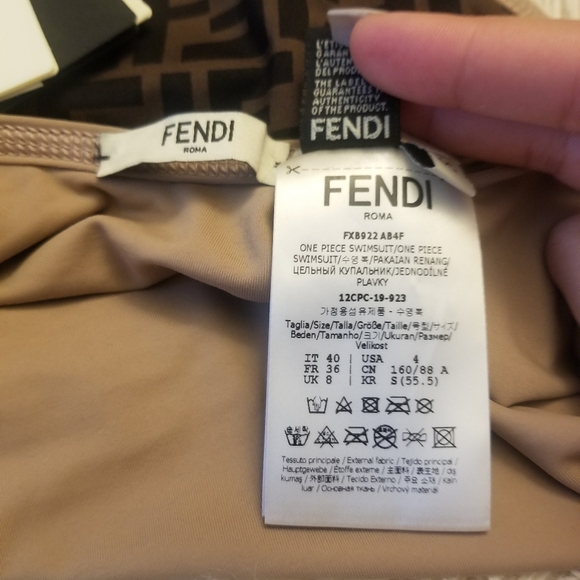 Fendi Swim Fendi Allover Onepiece Swimsuit Poshmark